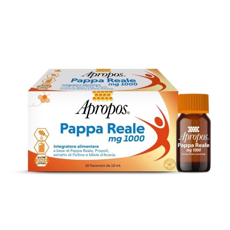 APROPOS VITA+ PAPPA REALE 1000 MG 10 FLACONCINI APROPOS VITA+ PAPPA REALE 1000 MG 10 FLACONCINI