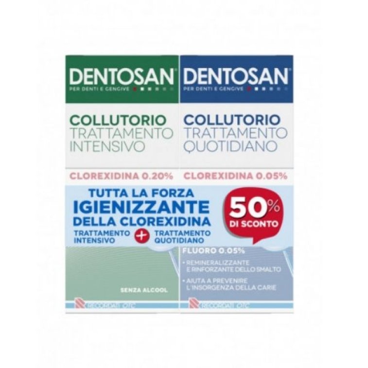 DENTOSAN COLLUTORIO BIPACCO CLOREXIDINA 0,2%+0,05%