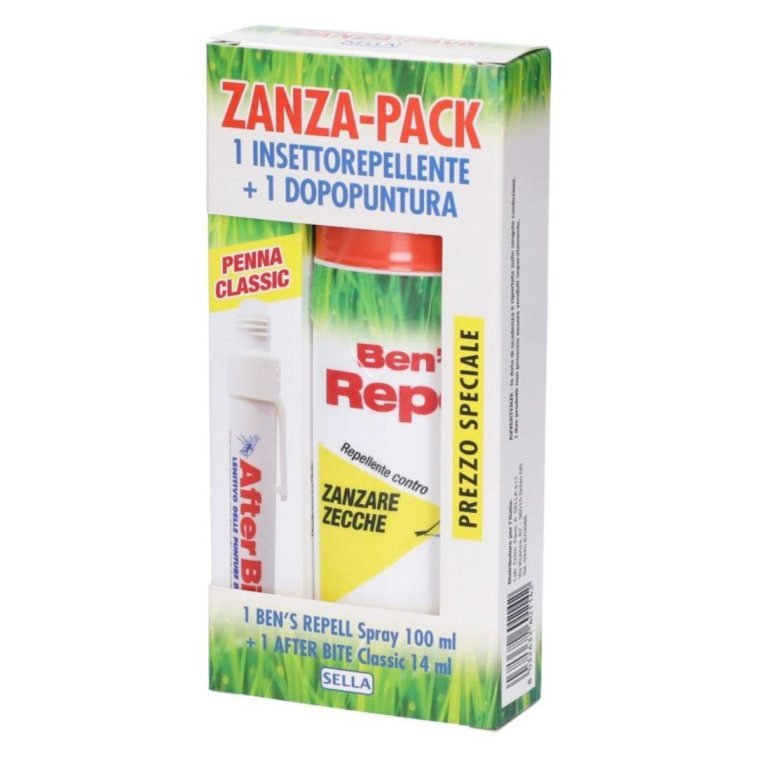 ZANZAPACK AFTERBITE/DOPOPUNTURA 14ML + BEN'S REPELL SPRAY/INSETTOREPELLENTE 100ML