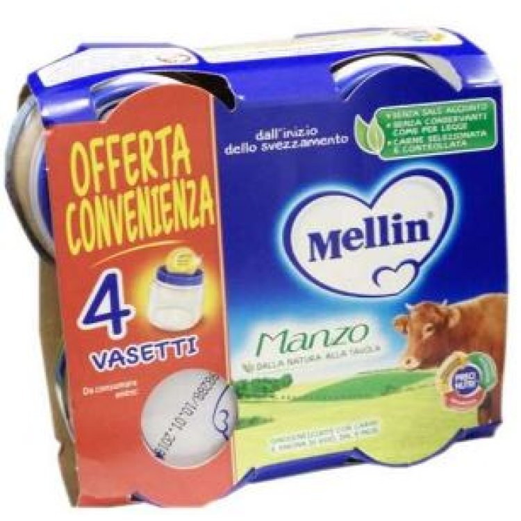 MELLIN OMOG MANZO 4X80G MELLIN OMOG MANZO 4X80G