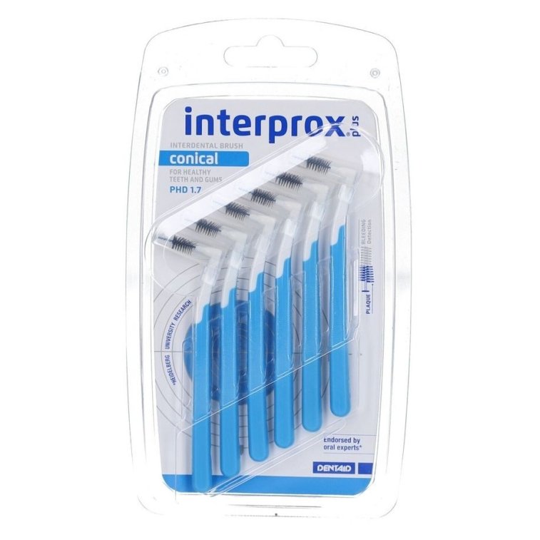 INTERPROX PLUS CONICO BLU 6PZ