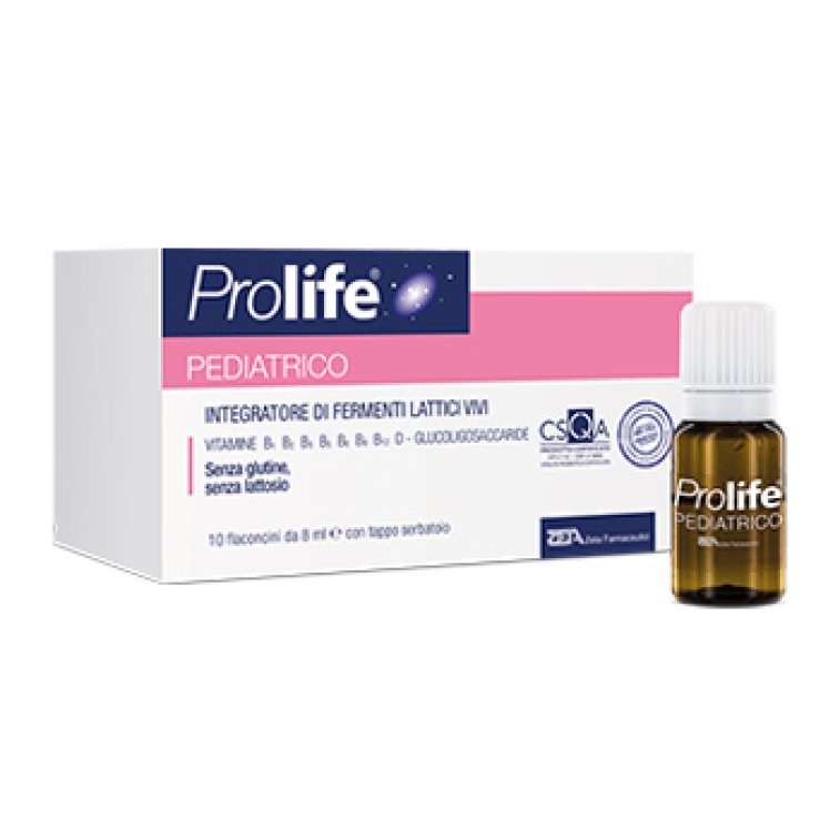 PROLIFE PEDIATRICO 12 FLACONCINI &ndash; FERMENTI LATTICI VIVI PER IL BENESSERE INTESTINALE DEI BAMBINI