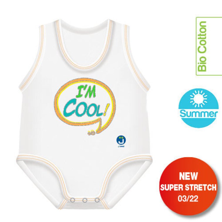 BODY 0-36M BIO COT SUMMERI'M