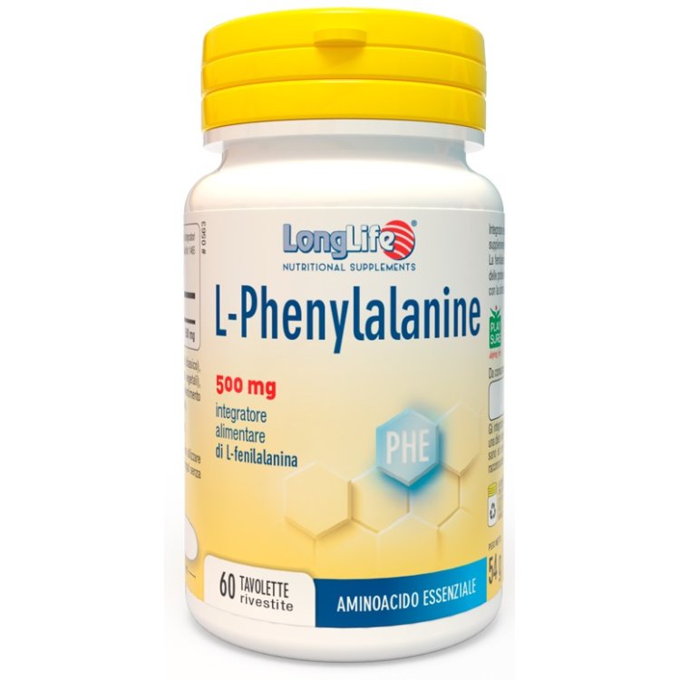 LONGLIFE L-PHENYLAL 500MG 60TA LONGLIFE L-PHENYLAL 500MG 60TA