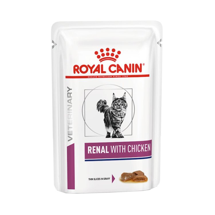 VHN WET CAT RENAL CHICKE12X85G