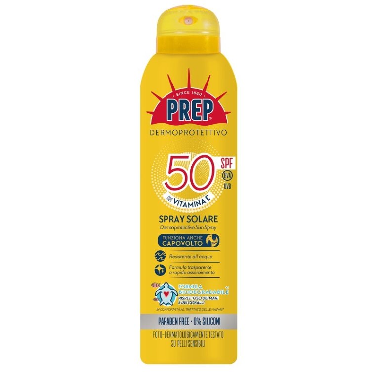 PREP SPRAY SOLARE SPF50+ CON VITAMINA E 150ML