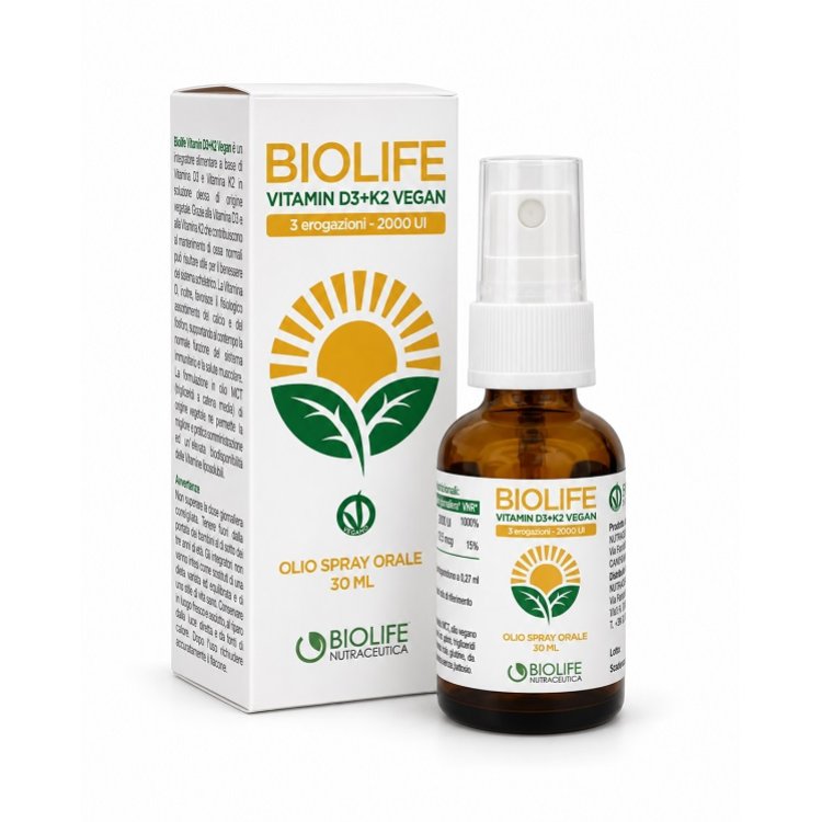 BIOLIFE VITAMIN D3+K2 VEGAN