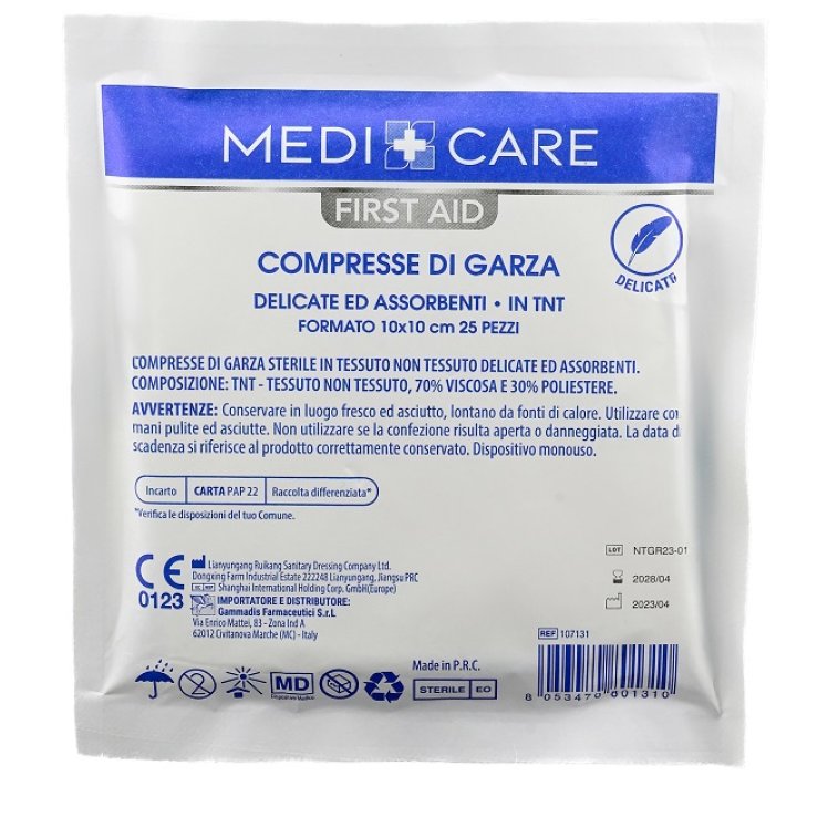 GARZA TNT 10X10CM 25PZ
