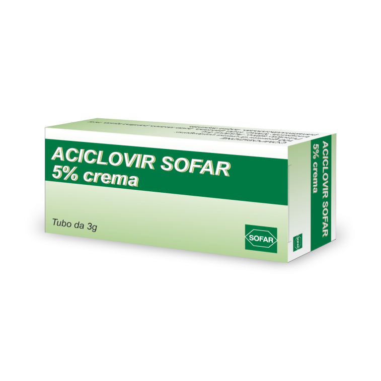 ACICLOVIR SOFAR*CREMA 5% 3G