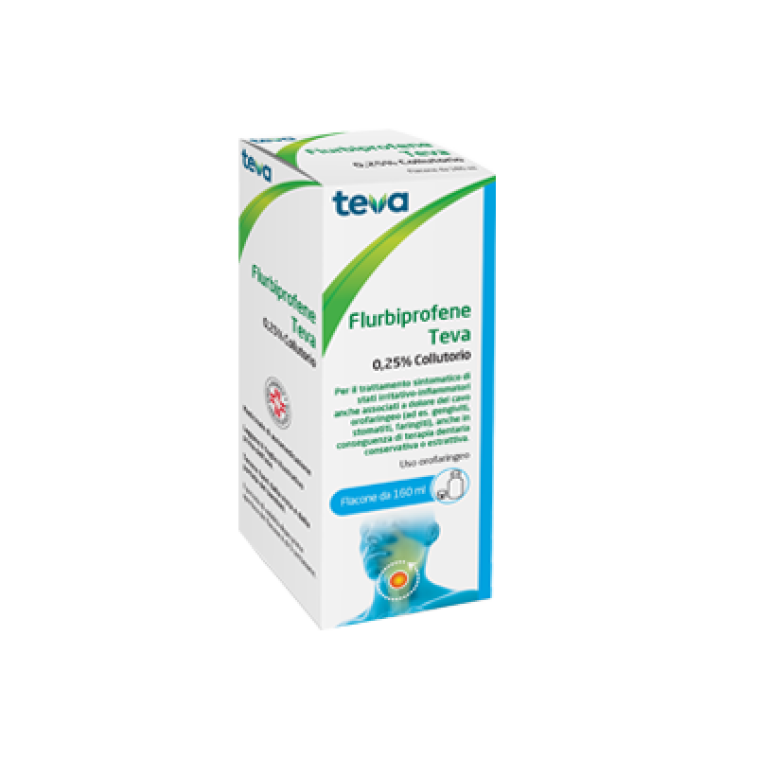 FLURBIPROFENE TE COLLUT160ML