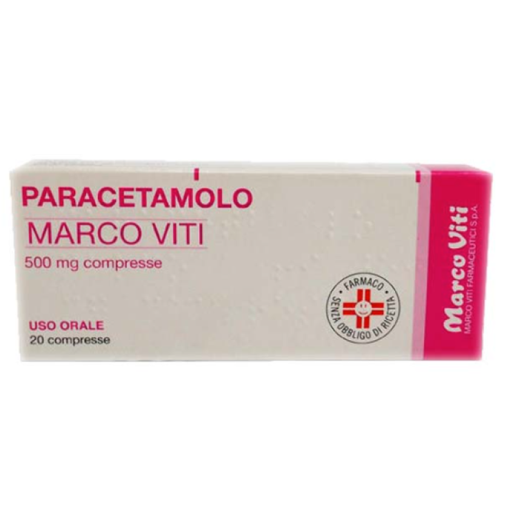 PARACETAMOLO MV 20CPR 500MG