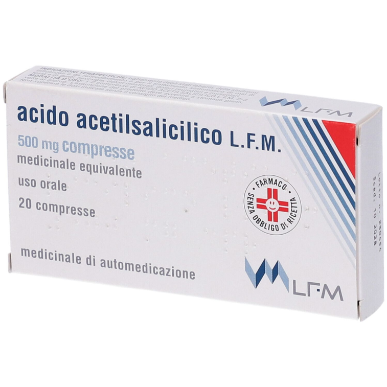 ACIDO ACETILSALICLFM20CPR500